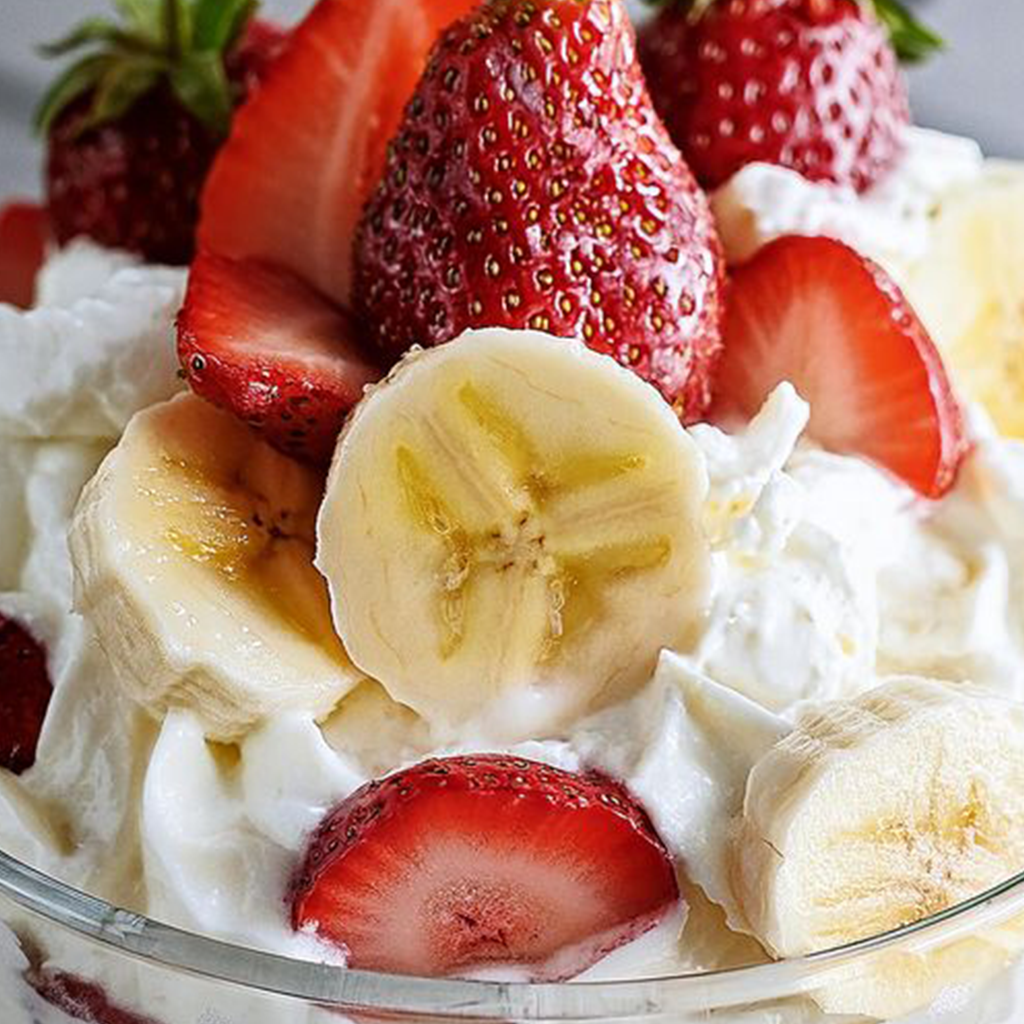 Strawberry Banana Cheesecake Salad