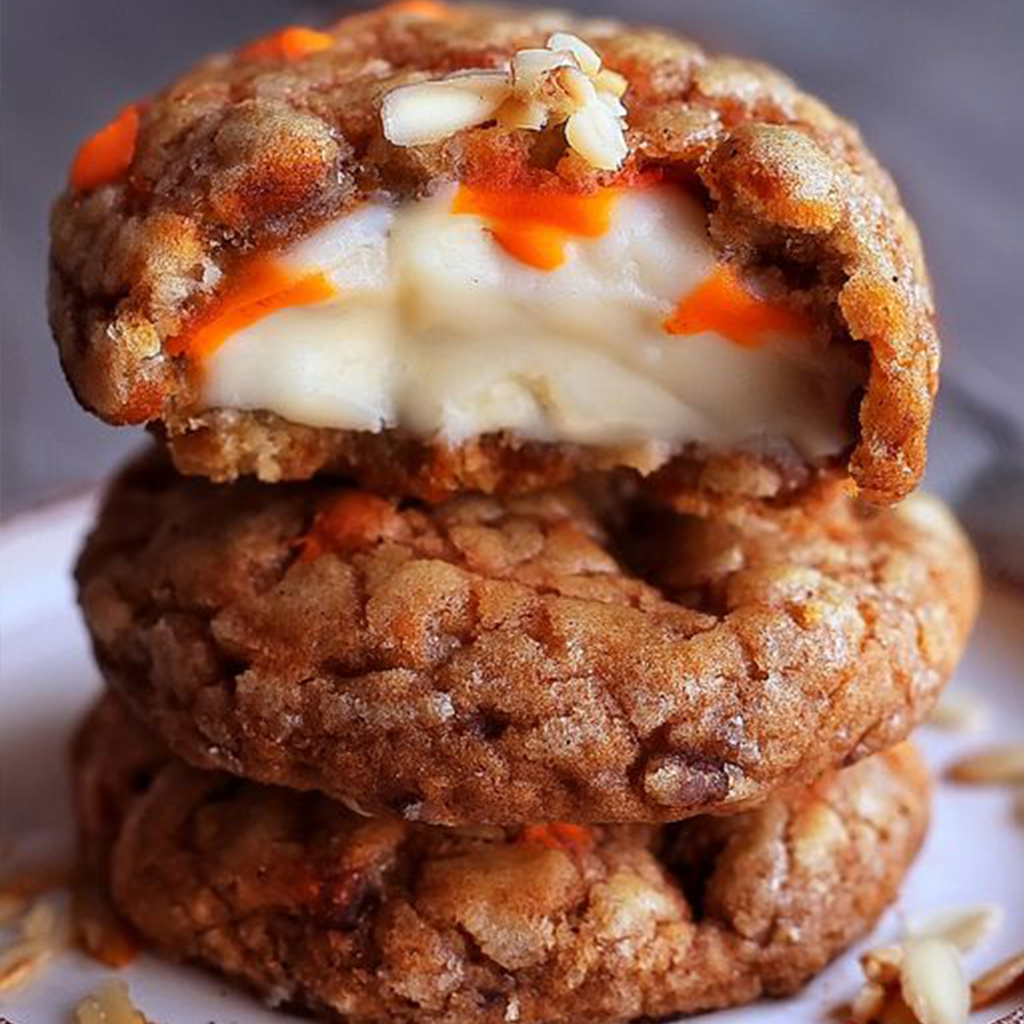 Irresistible Carrot Cake Cheesecake Cookie 🥕🍪