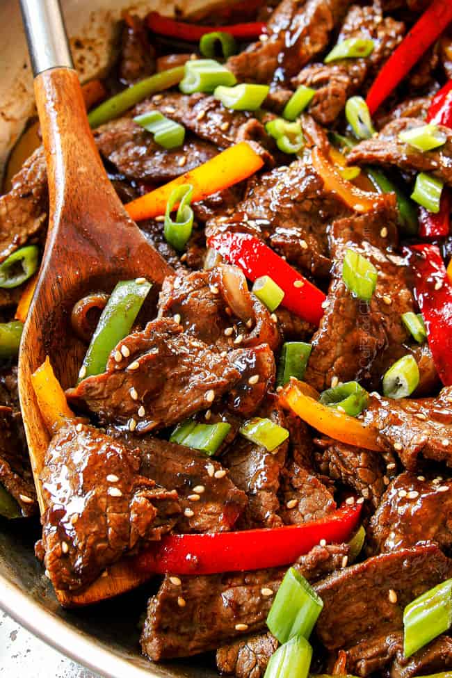 Sizzling Chinese Pepper Steak with Onions