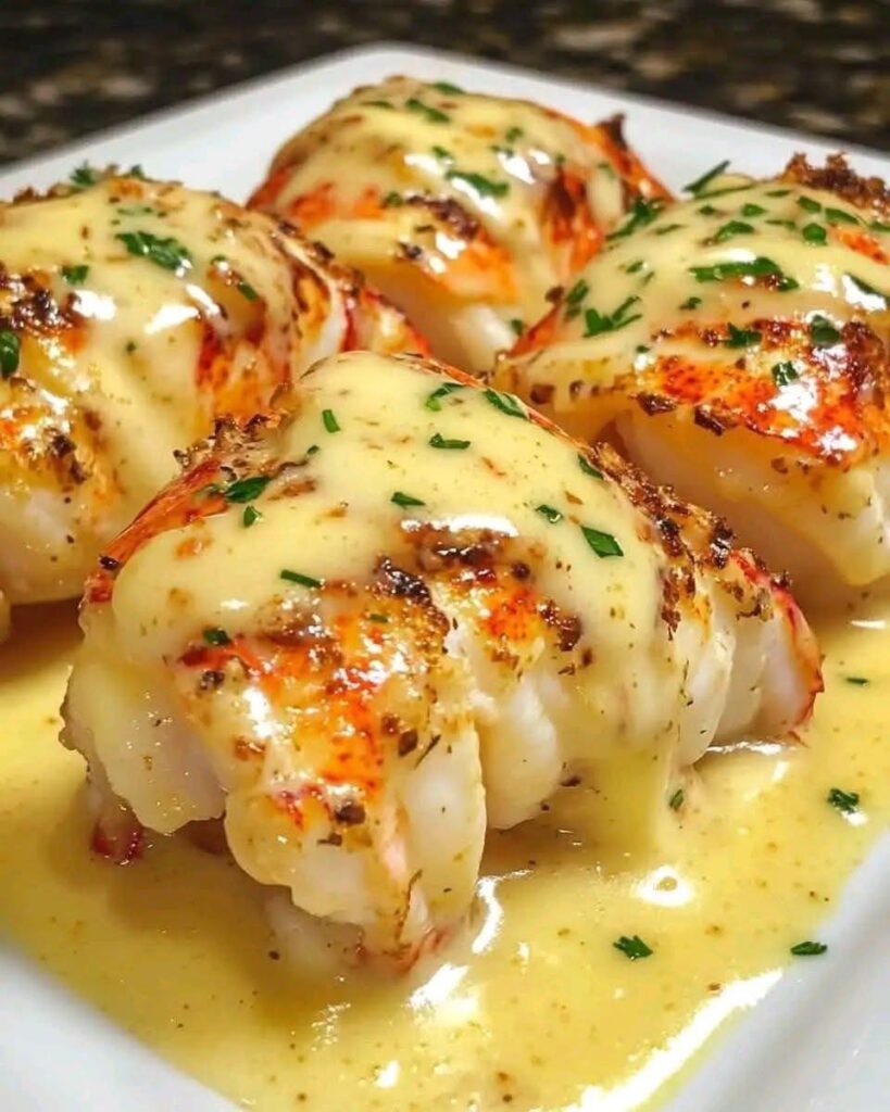 Creamy Garlic Butter Lobster Tails, Lobster Tails, Lobster,