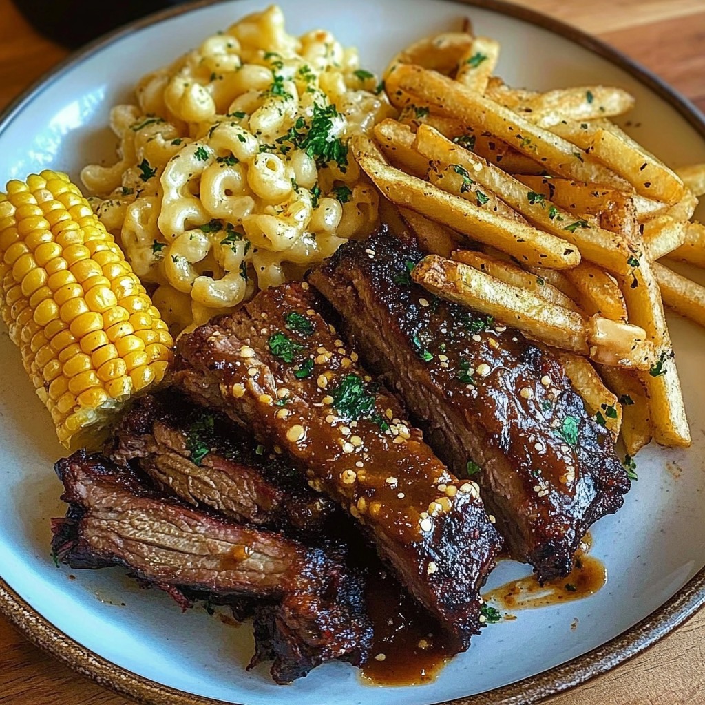 BBQ Ribs with Mac Cheese and Corn on the Cob, BBQ Ribs, Mac Cheese, Corn, food, factor meals, hello fresh meals, fast food near me, chinese food near me, meal plan, chinese near me, dinner recipes, healthy meals, plant based diet, food open near me, french toast, vegetarian recipes, chocolate chip cookie recipe